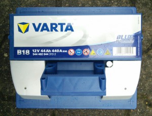 Mini Classic SPI 1995 minifrogs Erbsle Varta Blue Dynamic B18 12V 44Ah Batterie