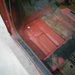 Mini Classic SPI 1995 minifrogs Erbsle Fußraum vorne links brantho korrux nitrofest rot