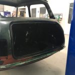 Mini Rover Classic SPI 1995 1993 Restauration minifrogs Erbsle Lackierung british racing green